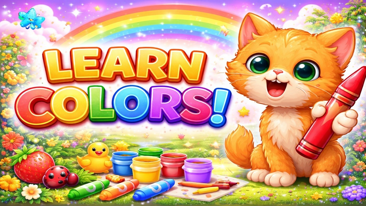 Learn Colors for Kids 🌈 Fun Color Song for Toddlers | Preschool Learning Video