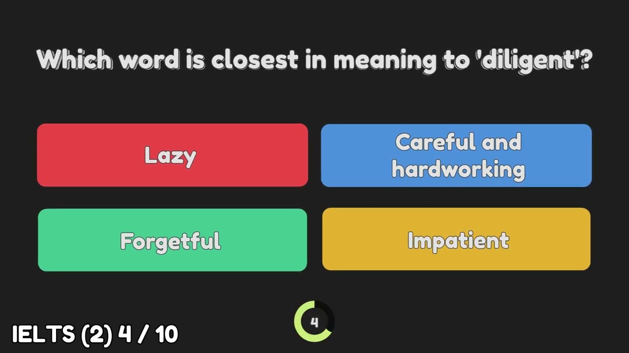 Can You Answer These IELTS Questions in 10 Seconds? ⏱️ - IELTS Practice Test #2