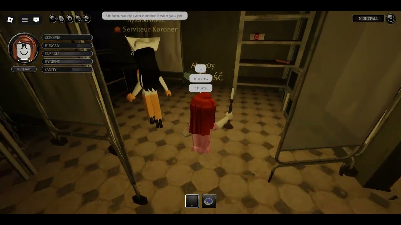 Equalia Falls Mental Institute... what happens if you disrespect the nurses? that.