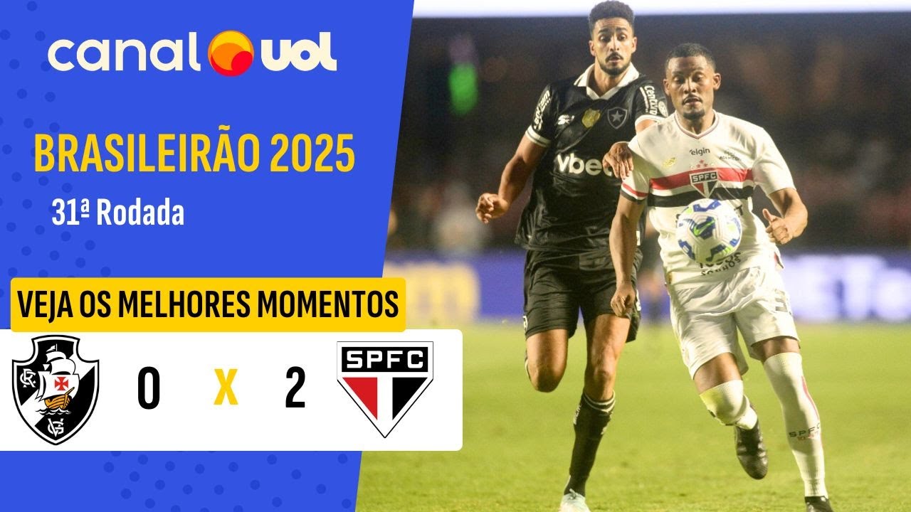 SÃO PAULO VENCE VASCO, MIRA G6 E DERRUBA TABU DE 12 ANOS EM SÃO JANUÁRIO