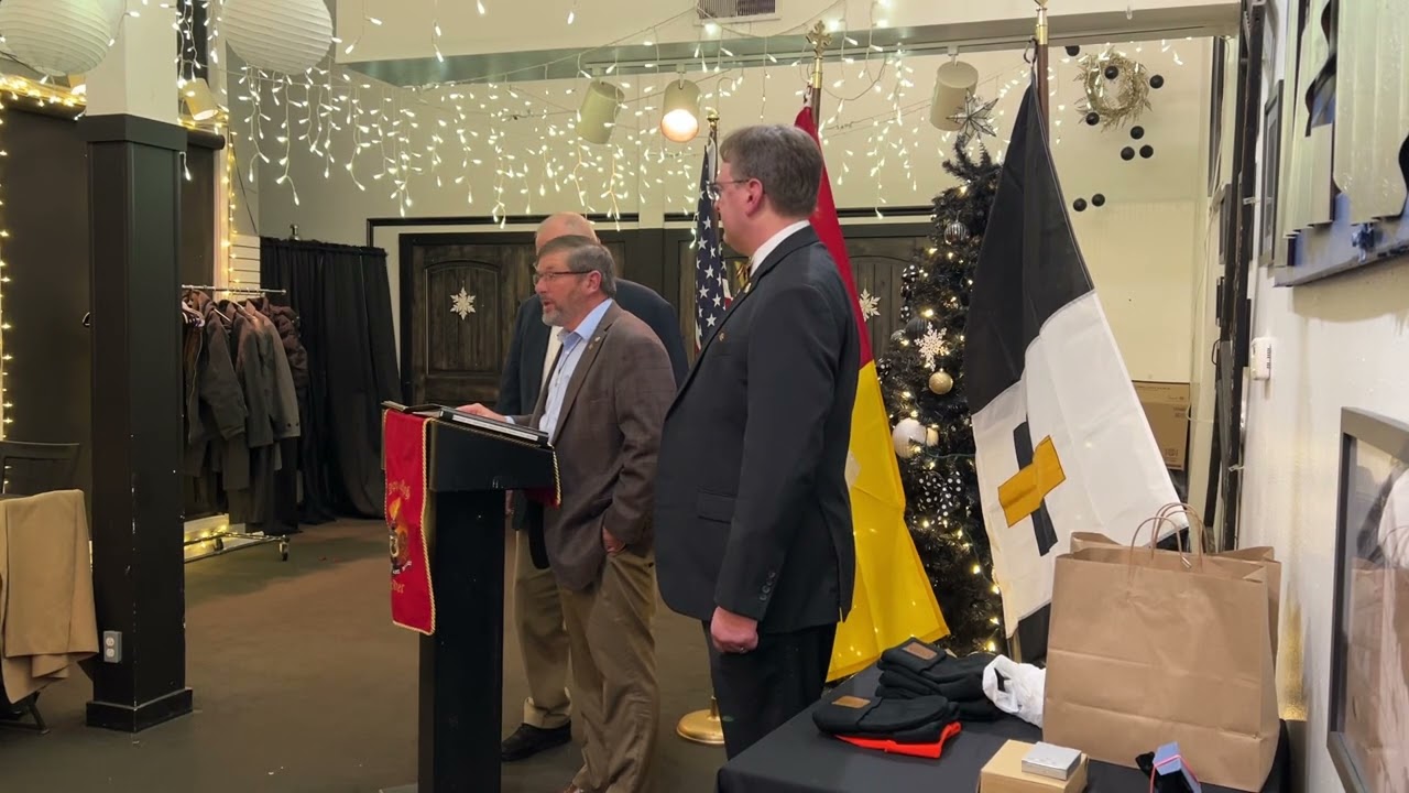 Kappa Alpha Order - Military Division coin presentation - Joplin Convivium