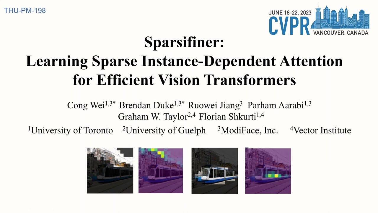 CVPR2023 Sparsifiner: Learning Sparse Instance-Dependent Attention for Efficient Vision Transformers