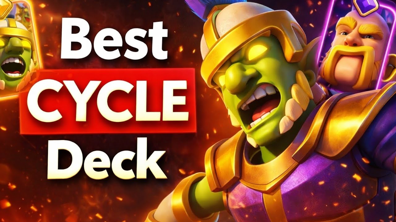 BEST CYCLE DECK in Clash Royale 😱 | Hero Goblins + Evo Royal Giant