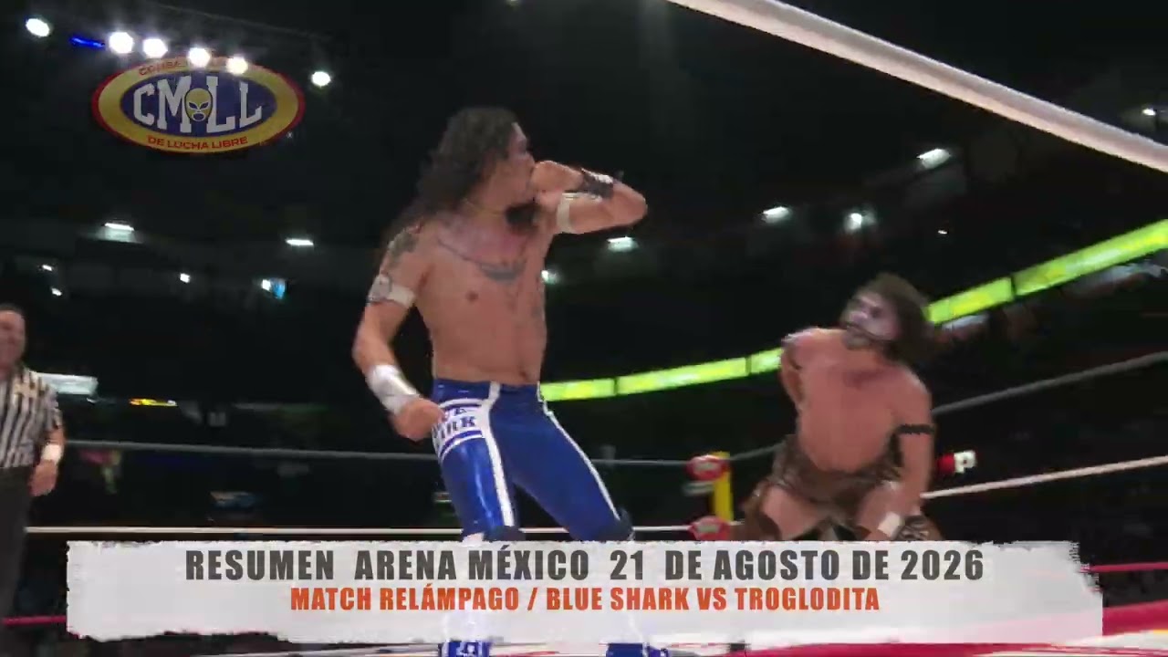 CMLL - BLUE SHARK VS TROGLODITA / ARENA M&Eacute;XICO