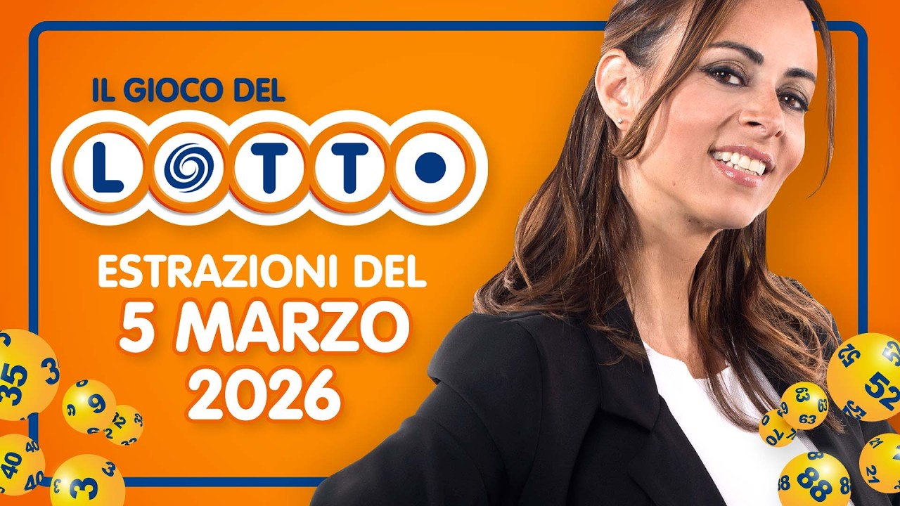Estrazione in diretta del Gioco del Lotto e del Simbolotto di Giovedì 5 Marzo 2026