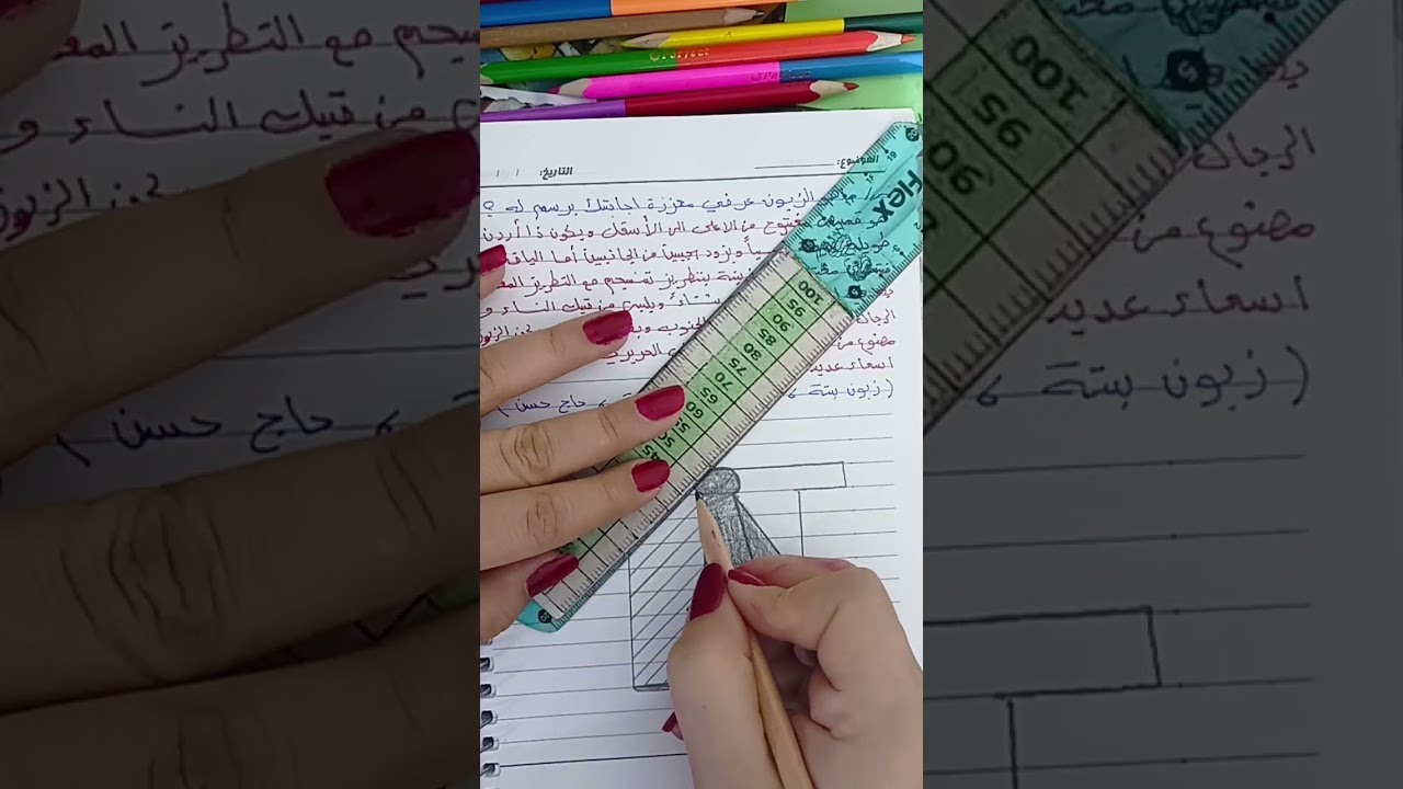 رسم الزبون مع الشرح (فن الاناقه)