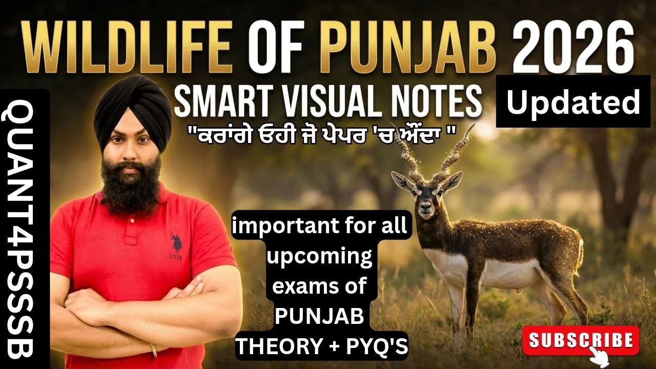 Latest Punjab GK 2026 | Ramsar Sites & Wetlands | Important Questions | PSSSB | Punjab Police