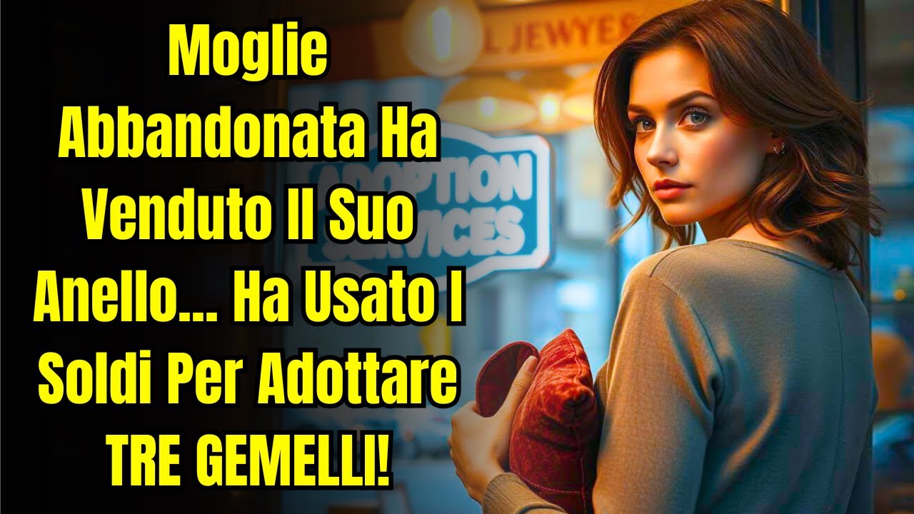 Moglie Abbandonata Ha Venduto Il Suo Anello... Ha Usato I Soldi Per Adottare TRE GEMELLI!
