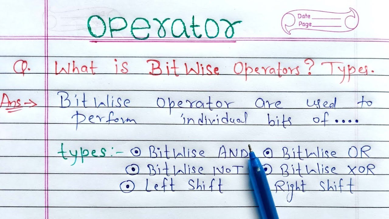 Bitwise Operators in C in hindi | Bitwise AND,OR and XOR Operators in c with Example Program