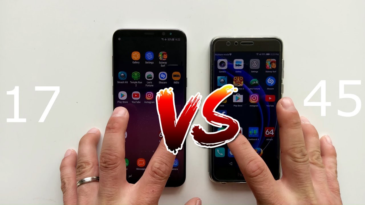 Samsung Galaxy S8+ vs. Honor 8 - David beats Goliath