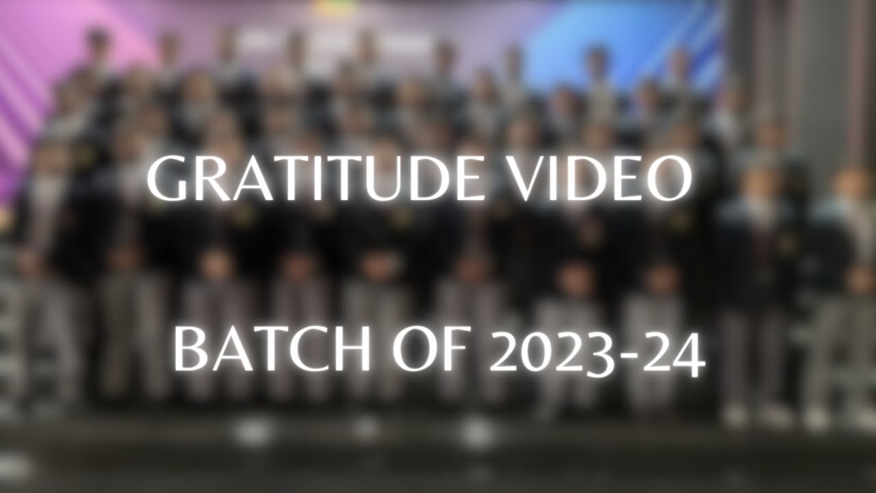 GRATITUDE VIDEO || DON BOSCO SCHOOL SILIGURI || 2023 -24