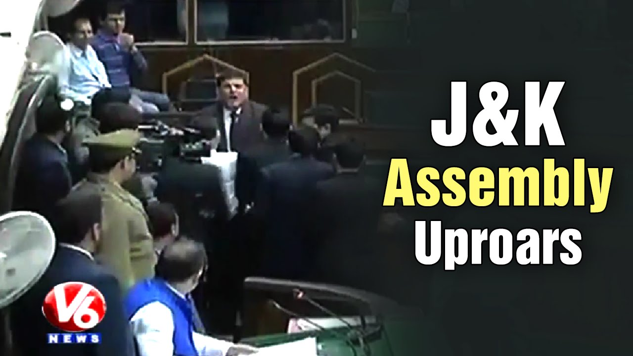 Jammu & Kashmir Assembly uproar over Flood Relief (01-04-2015)