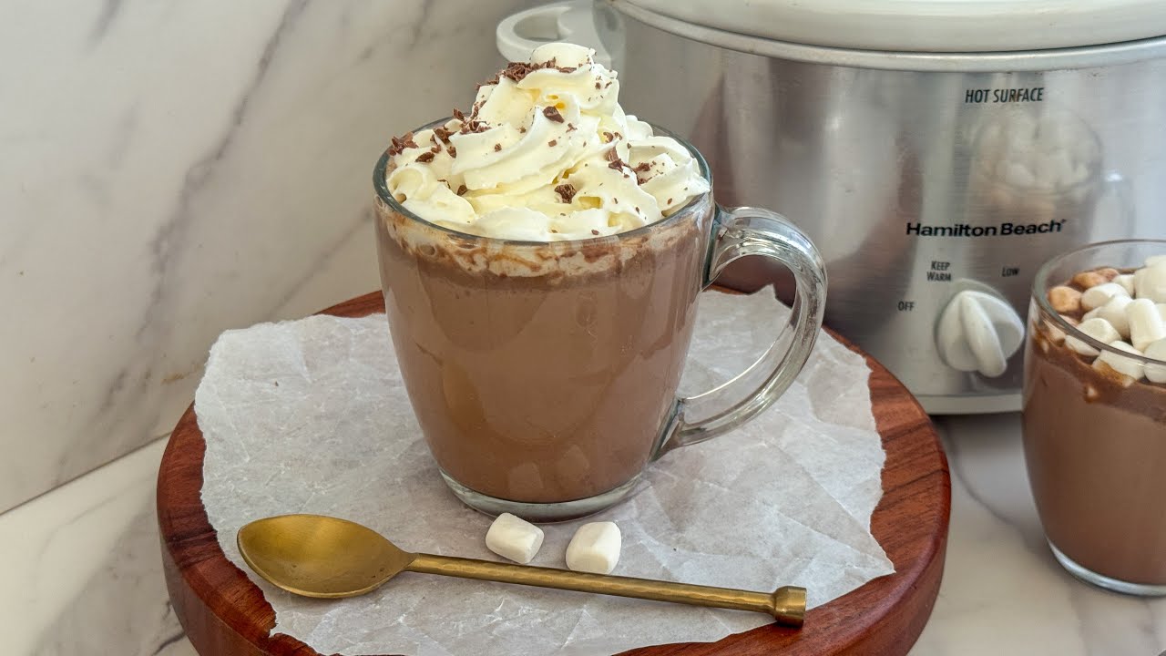 Our Slow Cooker Hot Chocolate Is Rich And Silky