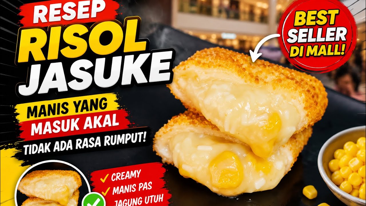 RESEP RISOL JASUKE (jagung susu keju) FULL | ekonomis Rasa SULTAN‼️