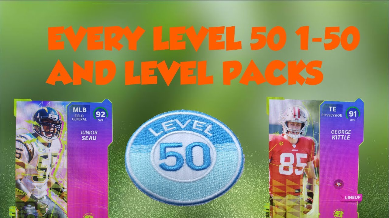 Max Level 1-50 Rewards and Buyable Level Packs Opening! Madden 22 Ultimate Team