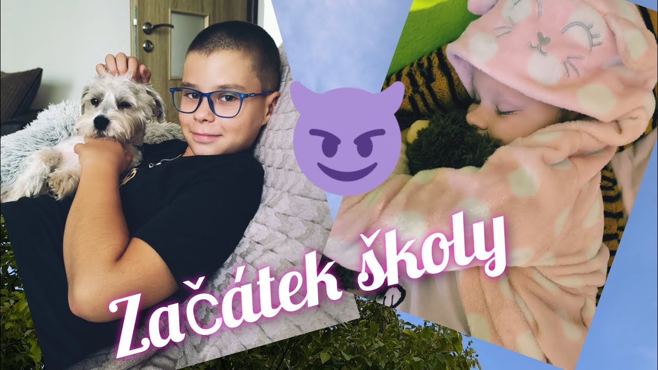 Začala škola#Honzík je nemocnej😔#poslední dny sluníčka