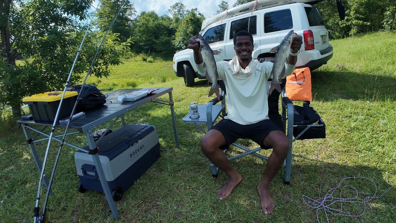 Catfish CATCH AND COOK At The Lake In LUXURY !!