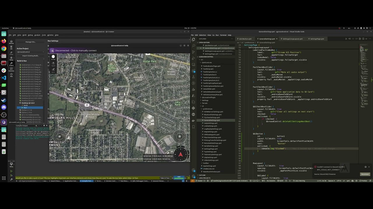 QGroundControl POI Dev – Ep. 1: Application Settings and UI Button with QML