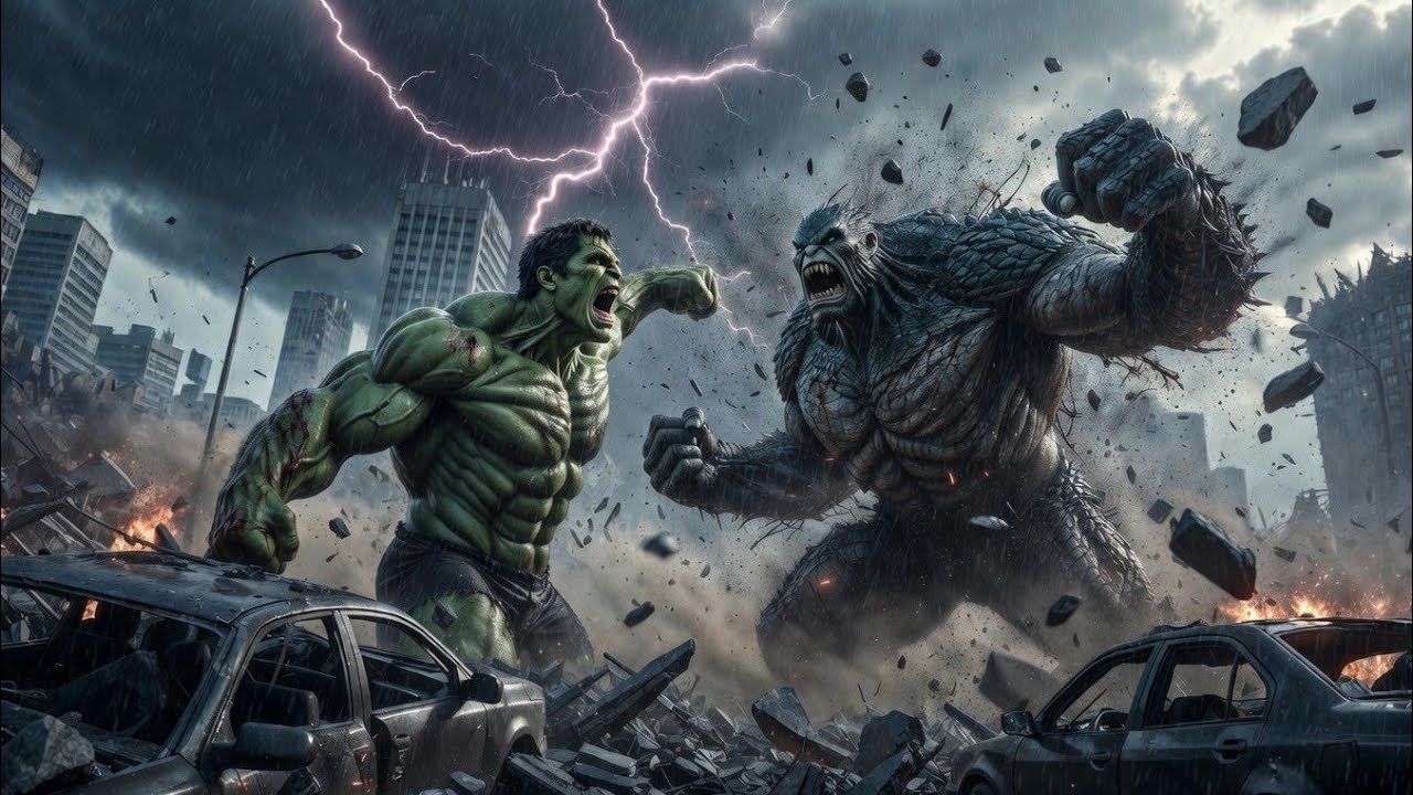 HULK vs ABOMINATION – Ultimate Rage Battle (4K) | Full Cinematic Fight Movie #hulk #marvel