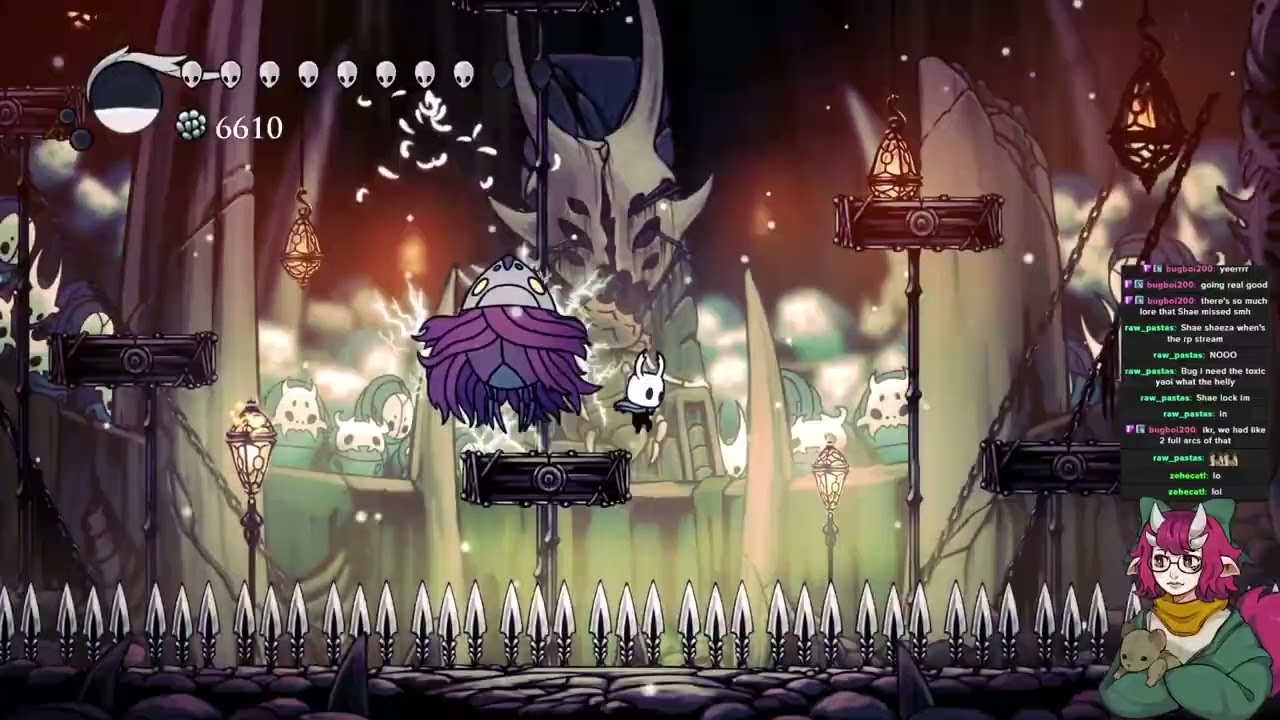 Grinding Trial of Fools until either I or the PC explodes and it did crash lol [Hollow Knight]