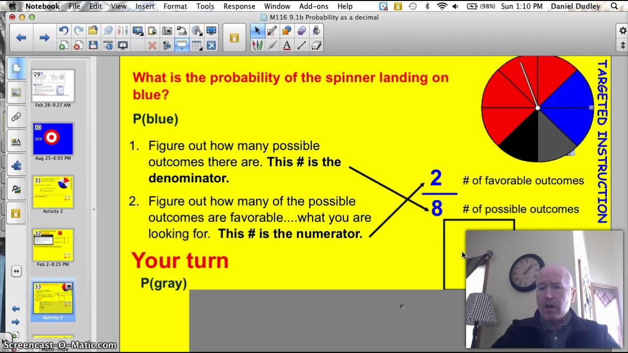 9.1B Probability as a Decimal