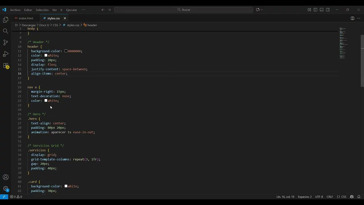 Explicacion codigo base CSS