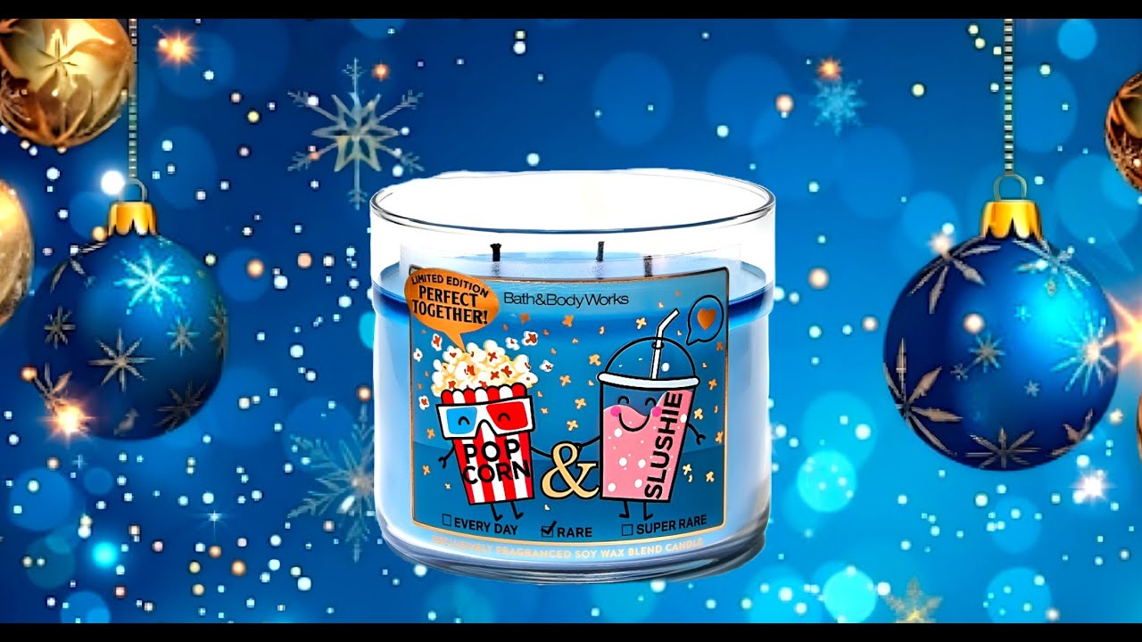 Обзор свечей Bath & Body Works: 🍿Попкорн и Замороженный коктейль🍿 ~Праздничная коллекция 2025~