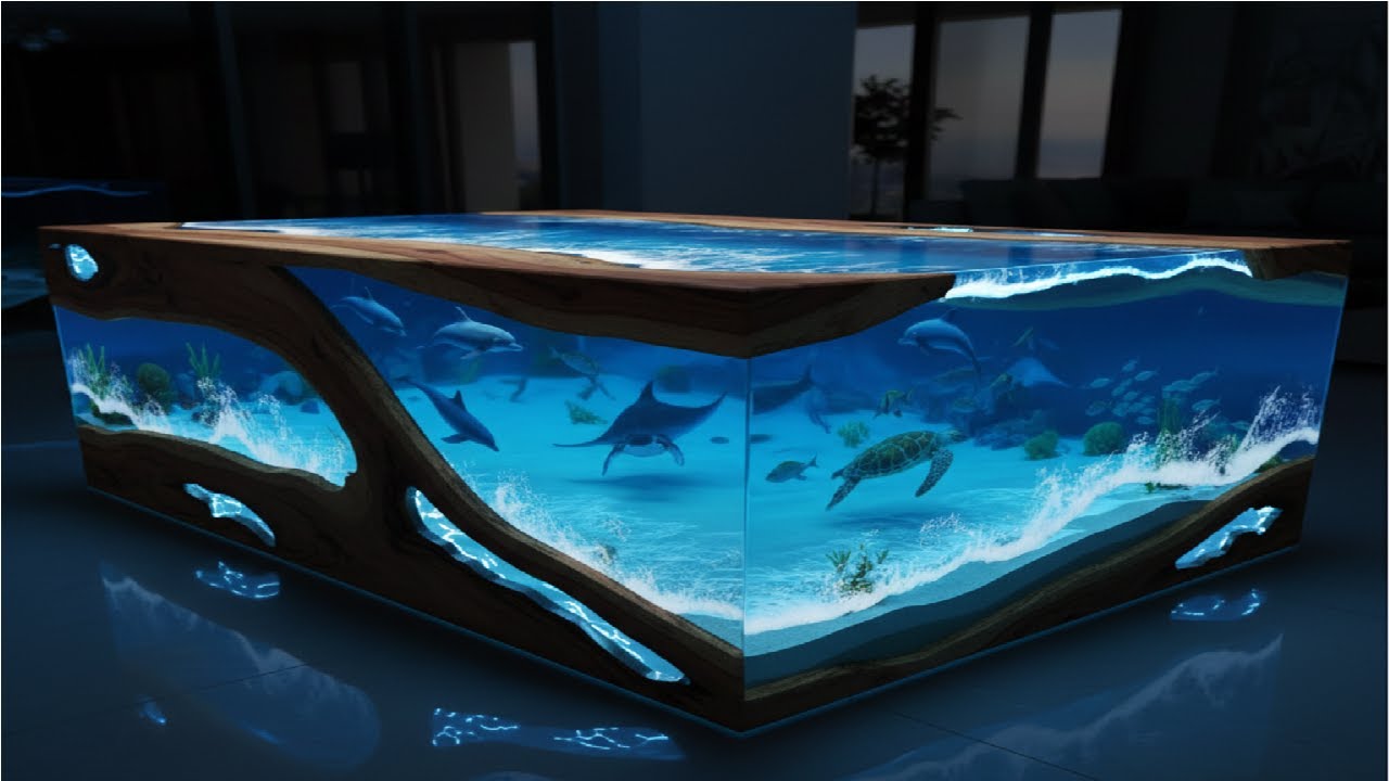 The Amazing Transformation of Raw Wood into a High-Value Artwork - Luxurious 3D Wavy Epoxy Table