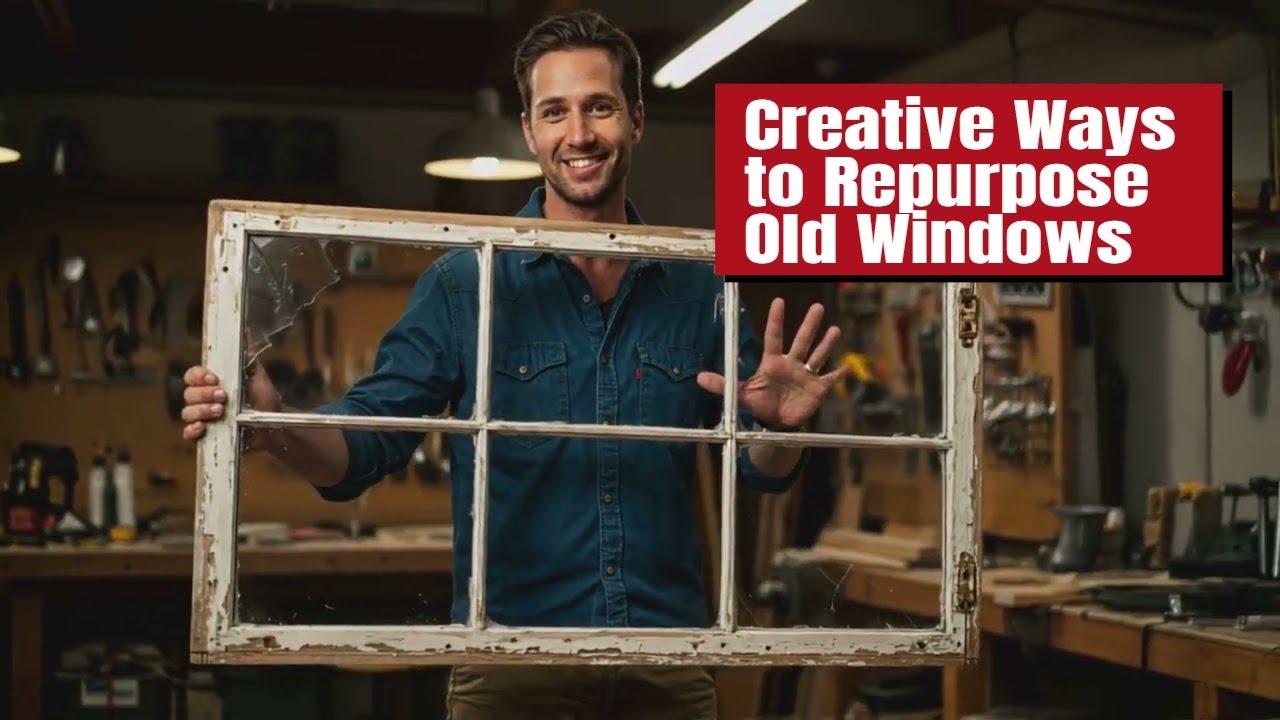 Creative Ways to Repurpose Old Windows - 4 Waste Window Craft Ideas