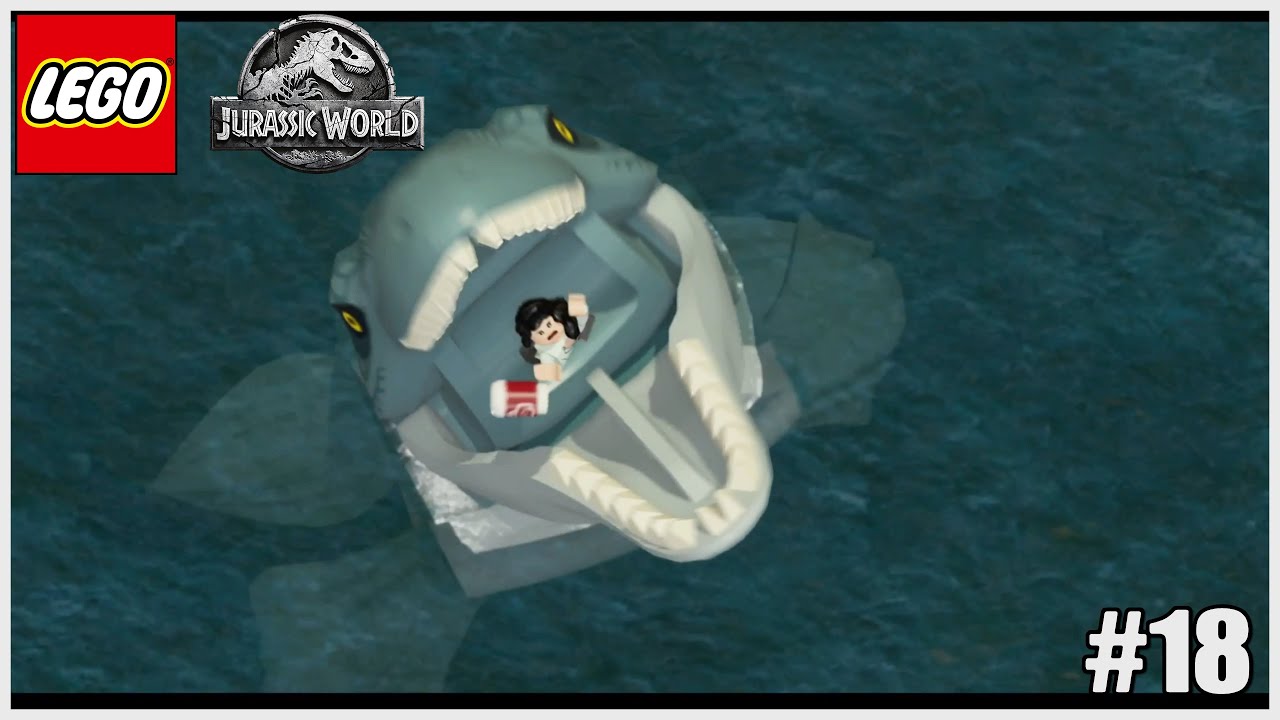 THE MOSASAURUS WANTS TO EAT I Lego Jurassic World gameplay walkthrough part 18