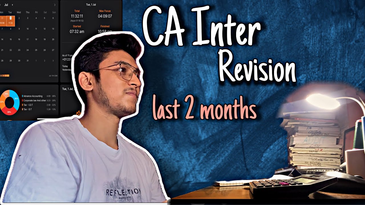 Vlog - 10 &ldquo;CA Inter Study vlog&rdquo; #cainter | Nishant