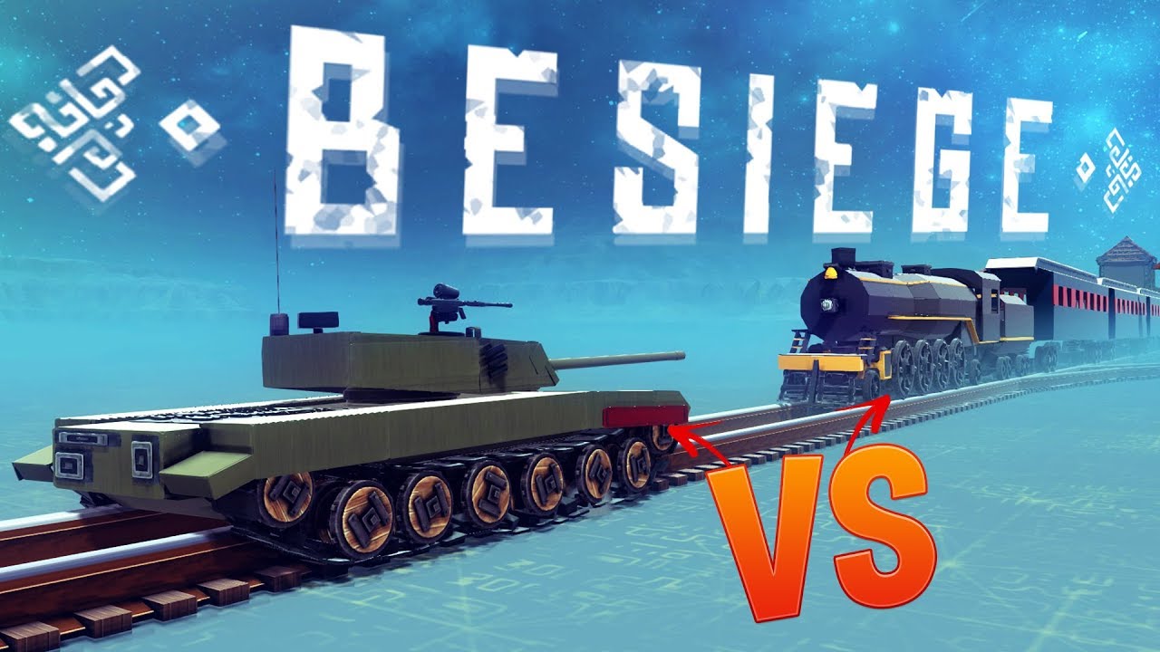Besiege - Train Collision, Working Motorcycles, Forestry Equipment and More - Besiege Best Creations