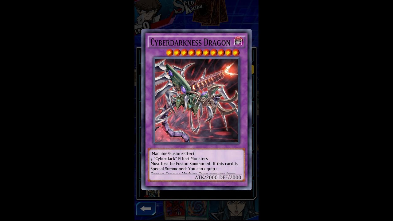 Yugioh Duel Links - Does Cyberdarkness Dragon have an Animation?