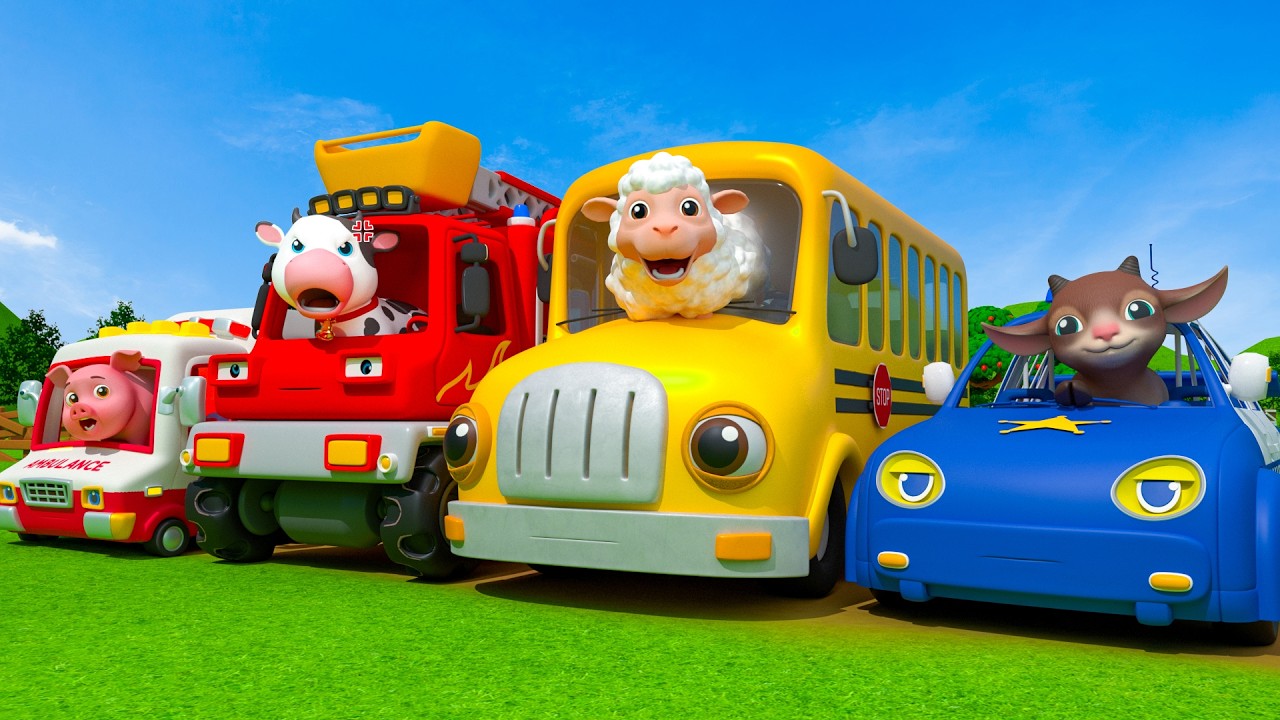 A Roda Do Ônibus | O Ônibus dos Animais | Caetano em Português - Músicas Infantis