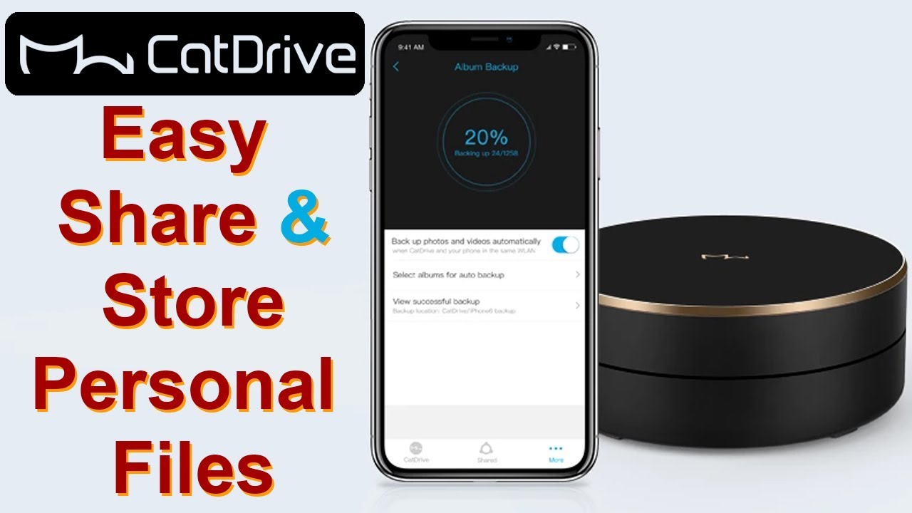 CatDrive: Wireless Smart Hard Drive to Store all your Personal Files on Cloud Storage Device