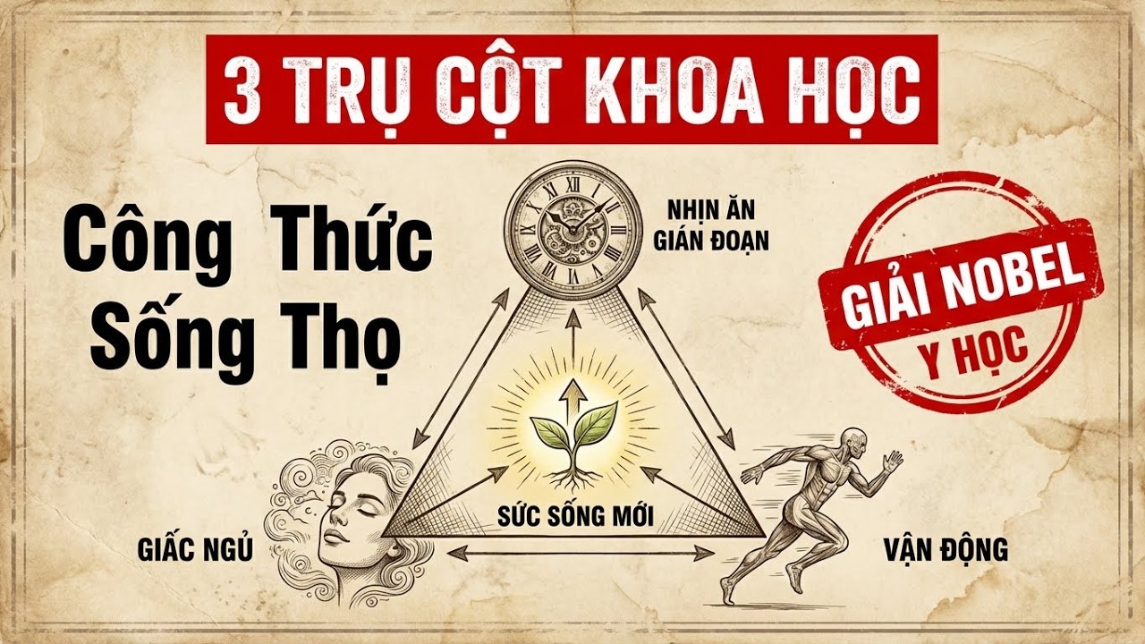 3 Trụ Cột Vàng Giúp Cơ Thể TỰ TRẺ HÓA: Đảo Ngược Lão Hóa Không Cần Thuốc
