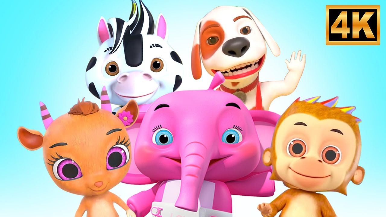 Five Little Animals Jumping on the Bed and More Nursery Rhymes for Toddlers