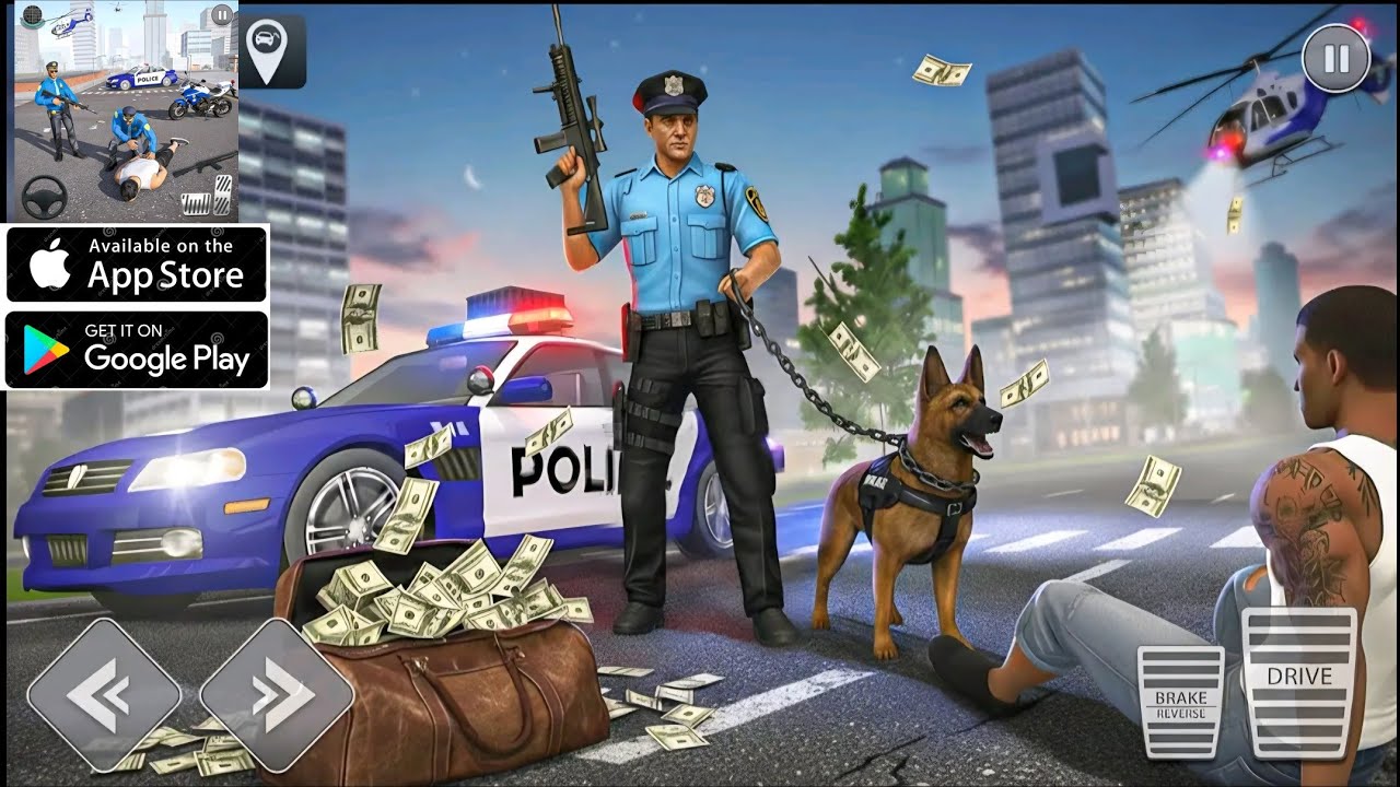 City Cop Police Chase 3D Game || First-Gameplay Walkthrough || (Android And iOS)