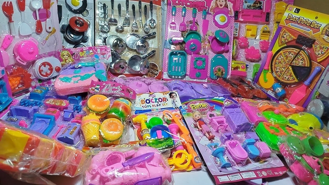 Diy Unboxing Mini kitchen Set _ 2  Minutes Satisfying with unboxing Hello kitty kitchen Set ASMR