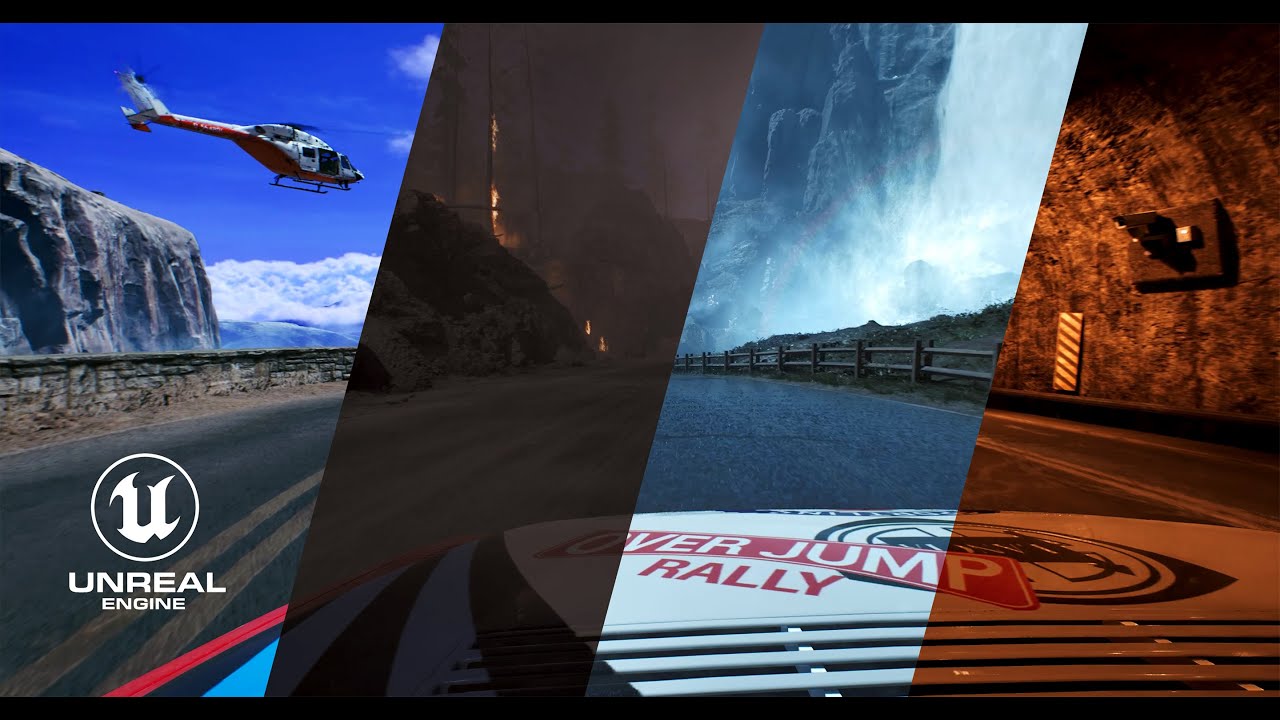 Over Jump Rally - Hood Camera Gameplay - Unreal Engine 5.4