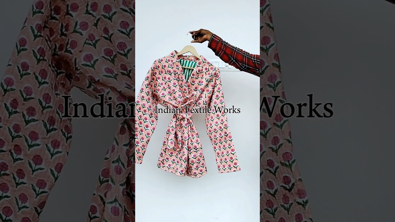 Cotton Quilted Long jacket with Robe .