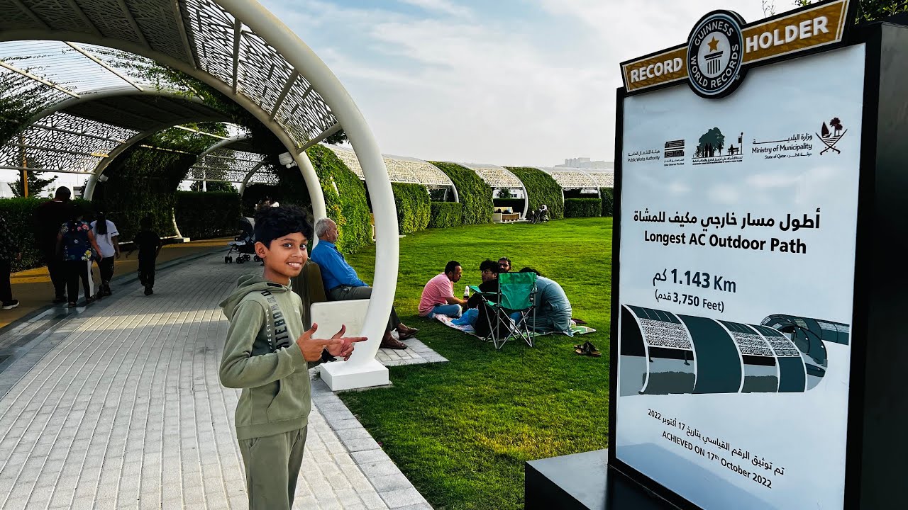 Longest AC Outdoor Path |GUINNESS WORLD RECORD | QATAR | TripleN