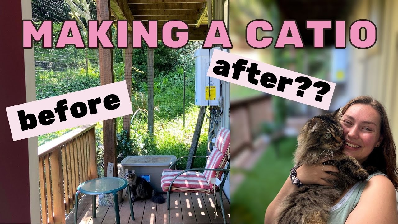 Transforming My Deck Into a Catio: Crazy Outdoor Renovation & Makeover!