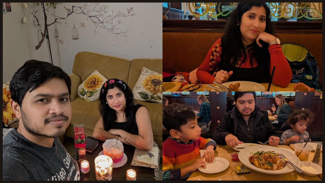 আমেরিকার প্রচণ্ড ঠান্ডায় আমাদের Anniversary পালন, Resturant এ lunch & Candle light dinner ।#blog