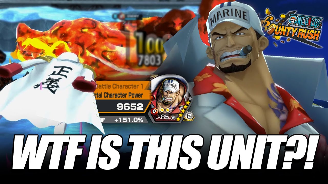 5★ EX Fleet Admiral Akainu [LV. 85] League Battle Gameplay | ONE PIECE Bounty Rush | OPBR