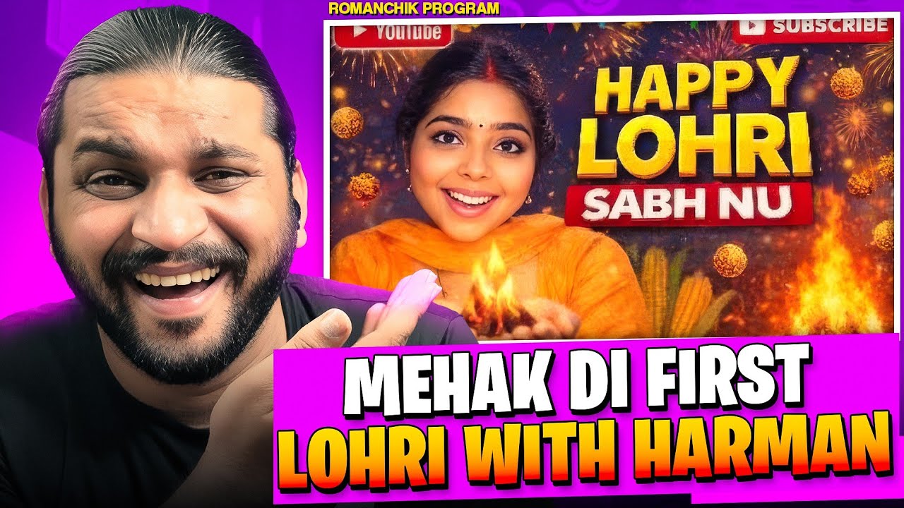 Mehak Di Frist Lohri With Harman 😡