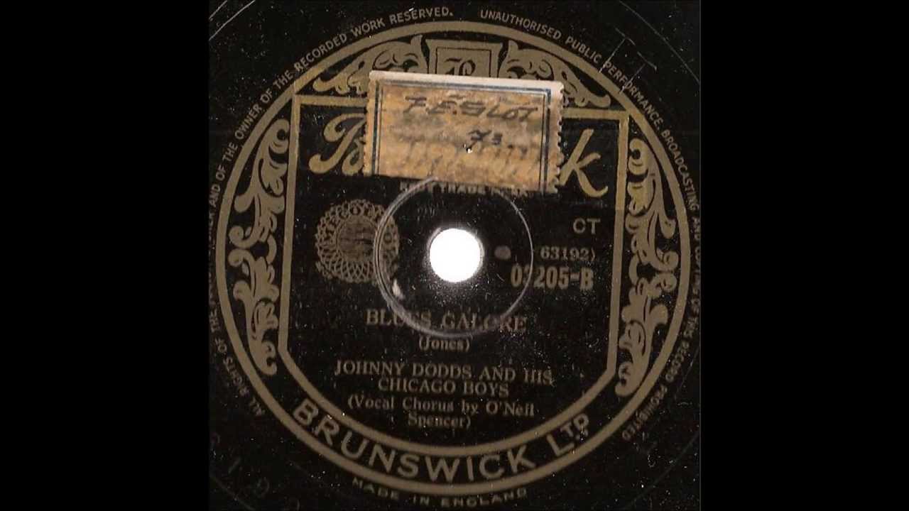 Johnny Dodds and his Chicago Boys --  Blues Galore -- 78 rpm