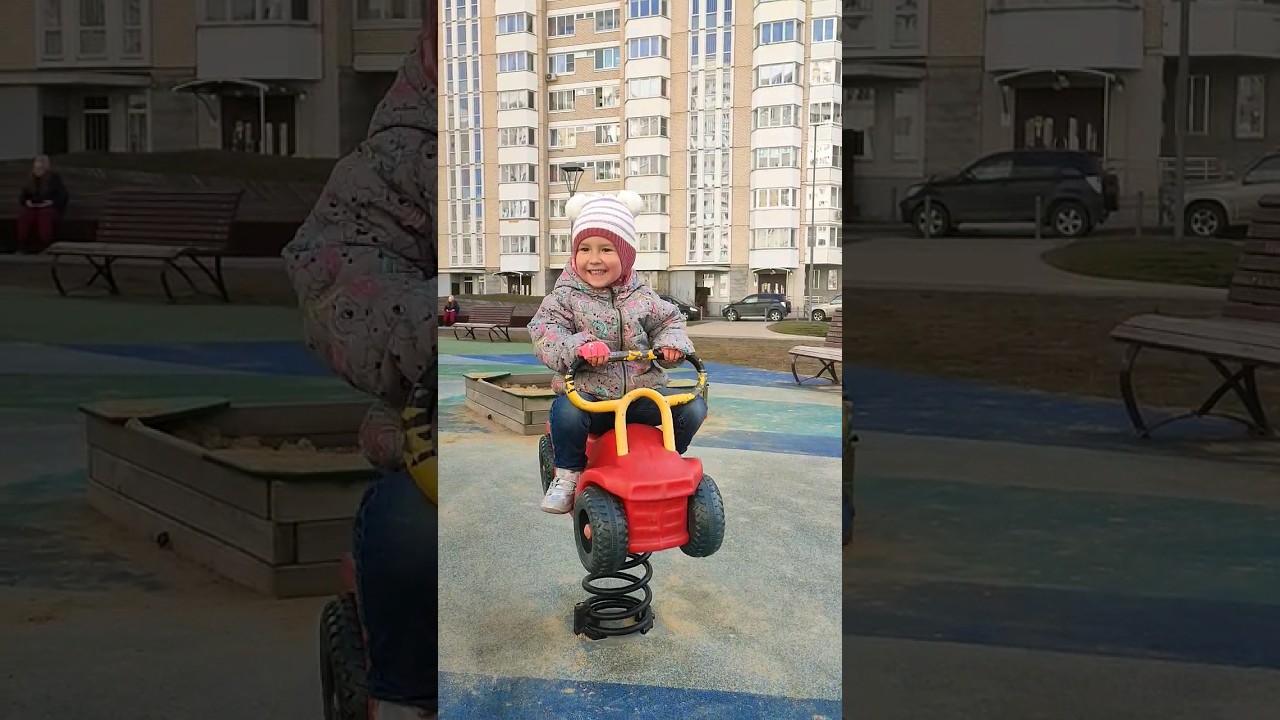 на машине. детские игры. развлечения для детей. детская площадка. играем на улице