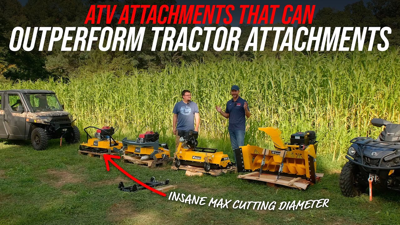 THIS TINY BRUSH HOG MAJORLY OUT-CUTS OUR PTO POWERED ONE!