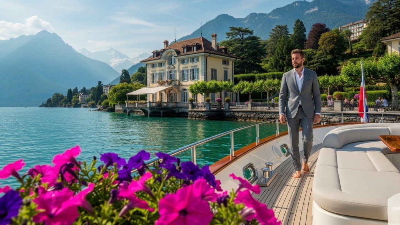  Vevey Switzerland Walking Tour 4K | A journey of  calm  